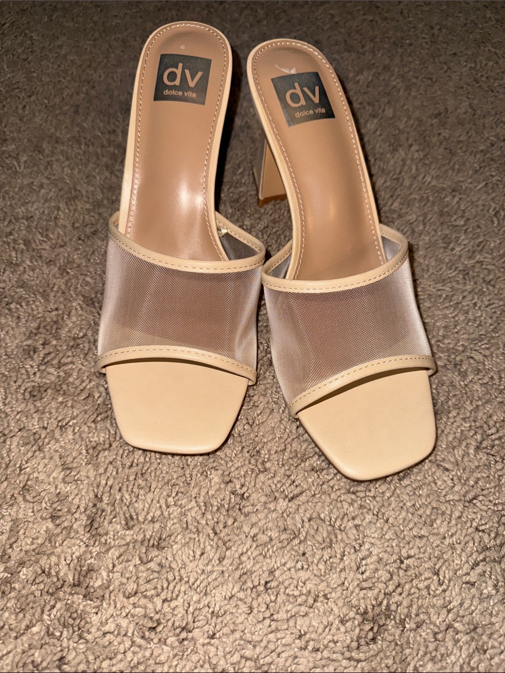 Dolce vita Beige Mesh Heel size 8.5 - Picture 4 of 4